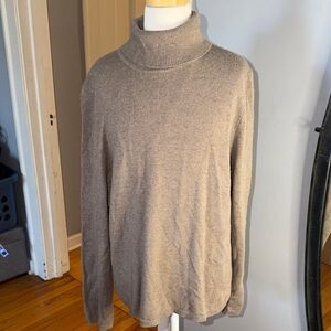 Charter Club 100% Cashmere Women's Tan Turtleneck Sweater